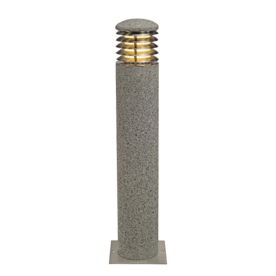 23 - US Ready ARROCK ROUND GRANITE 70, Round Stone Bollard Lamp, 70cm (27.55 in),WA141101231431U