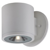 58 - Needs Components , Fixture, exterior wall, round down light, white, H:132mm, W:12..., WA1701017