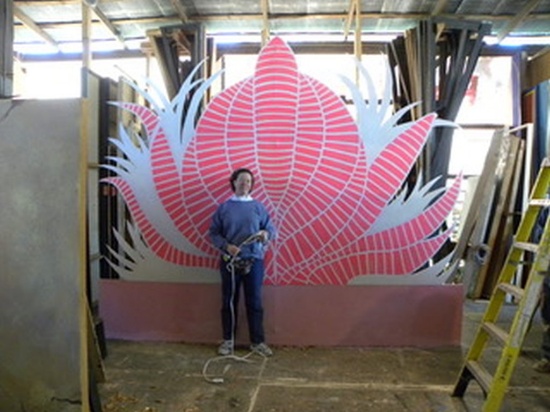 "Flamingo" Hotel Sign, 12'H X 12' W, Triple Chase Action Twinkle Lights