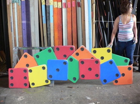 4 - Dice Arch/Header Cut Outs measuring 8'W X 2'- 9"H