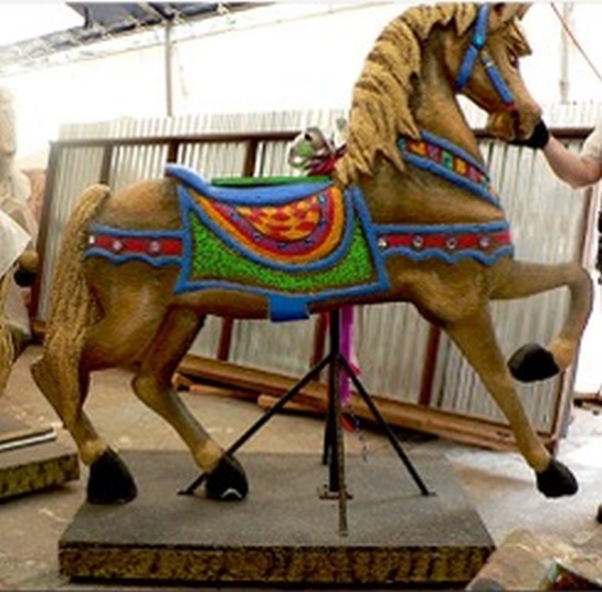 (4) Carousel Horses