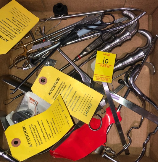 BOX OF MEDICAL INSTRUMENTS