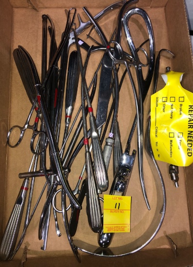 BOX OF MEDICAL INSTRUMENTS