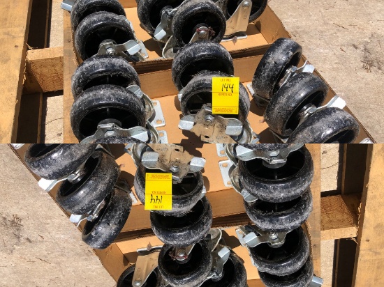 LOT OF 8 SWIVEL CASTERS