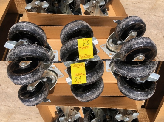 LOT OF 8 SWIVEL CASTERS