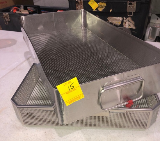 LOT OF 2 INSTRUMENT TRAYS