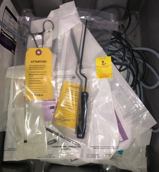 BOX OF MEDICAL INSTRUMENTS AND ACCESSORIES