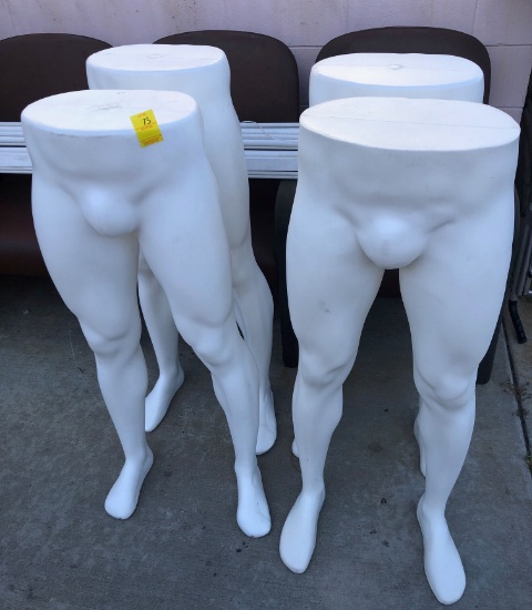 4 MALE MANNEQUIN LEGS X $