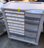 LIONVILLE ROLLING MEDICAL CART LOCKED NO KEY