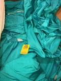 2 BOXES OF 60 TURQUOISE SPANDEX ROUND TABLE COVERS, X $