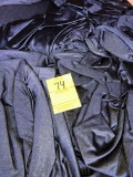 BOX OF 60 BLACK SPANDEX CHAIR COVERS