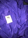 BOX OF 70 PURPLE SPANDEX CHAIR COVERS