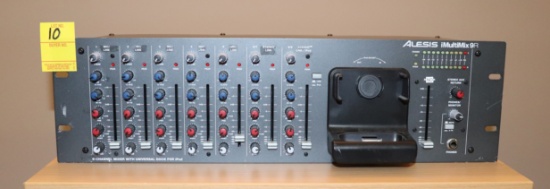 ALESIS iMultiMix9R 9-Channel Mixer with Universal Dock For iPod