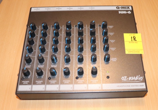 Q-MIX HM-6 OZ AUDIO HEADPHONE MATRIX AMP