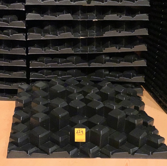 16 Black Sound Defusers (23" Width x 23" Length x 4.5" Depth) X $