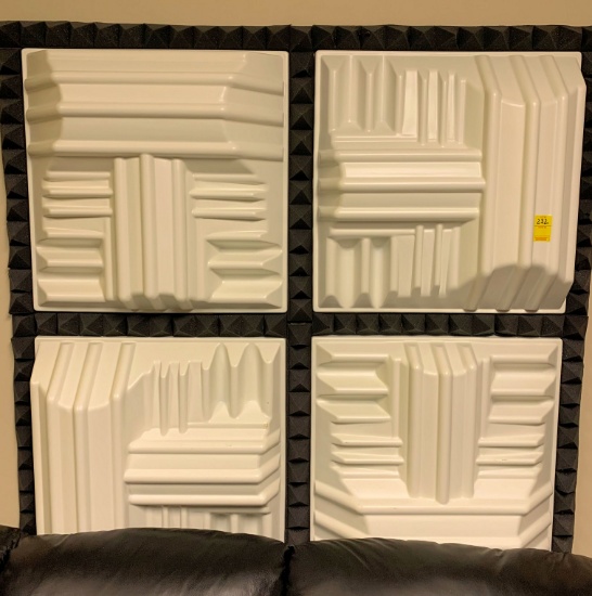 10 Plastic White Sound Difusers (21.5" Width x 21.5" Length x 6" Depth) X $