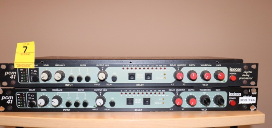 1 Lot of 2 Lexicon Digital Delay Processor (Both Need Service)