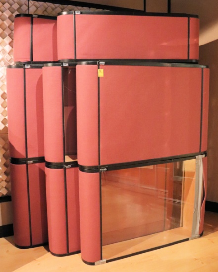 10 Sections of Gobo Stacking Panels (6 Sections 46" Length x 30" Height) & (2 Sections 46" Length x