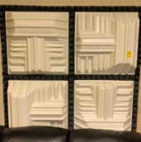 10 Plastic White Sound Difusers (21.5