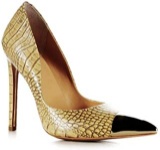 Qty. 4 - Yevrah Marlene Tan Croc Pump, Made in Brazil, X $
