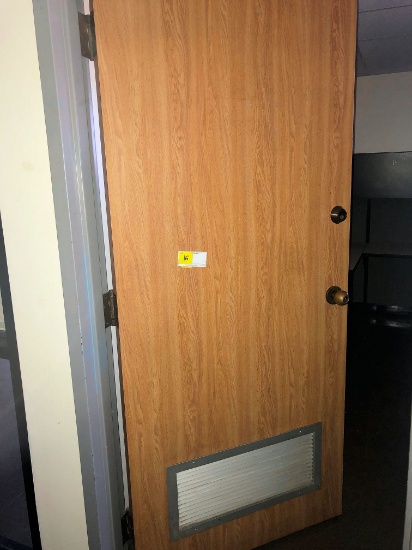 3' x 7' Door with Louver & Steel Craft Hinge Location