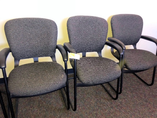 Qty. 4 Black Hon Office Chairs, X $