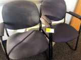Qty. 2 Black Office Chairs