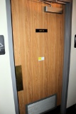 3' x 7' Door with Louver, Closures and Frame (Men's Restroom Door)