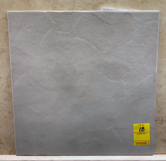 12.5" X 12.5" ROCERSA GRAY COLOR, GLOSSY CERAMIC TILES, QTY. 39 sq. ft. X $