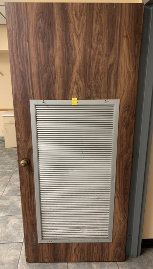 3'0" X 7'0" LOUVERED DOOR WITH HINGES