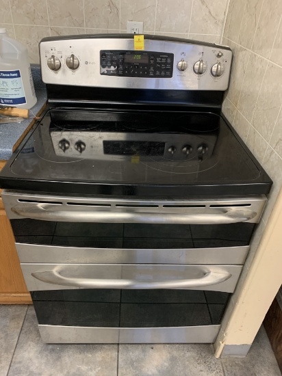 GE DUAL OVEN / STOVE ELECTRIC