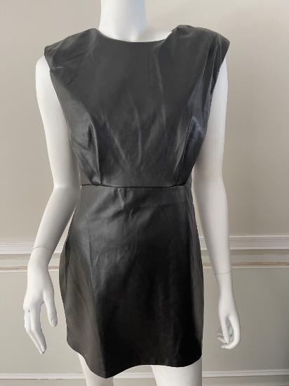 DO + BE Faux Leather Dress, Color: Black, Size: Medium, Retails: $66.00