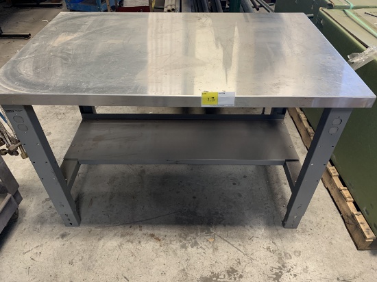 Uline 48" x 30" Stainless Steel Top Work Table