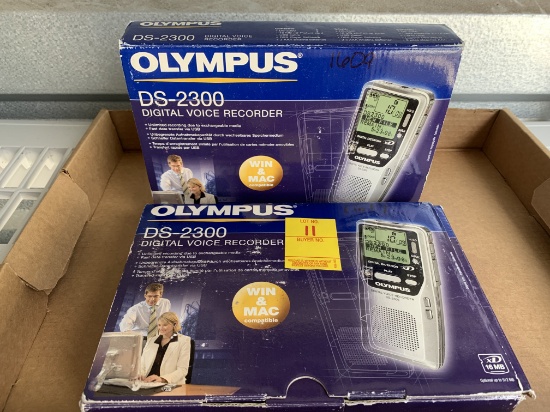 Qty. 2 - Olympus Digital Recorders DS-2300