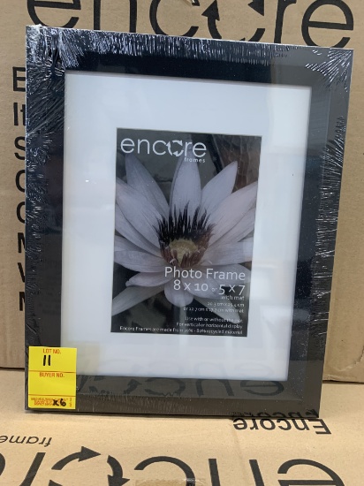 Qty. 6 - Encore Photo Frames (8" x 10") or (5" x 7") with mat, X $