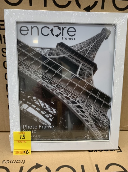 Qty. 6 - Encore Photo Frames (8" x 10"), X $