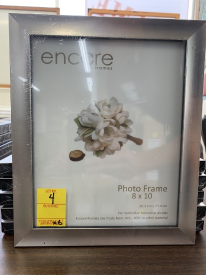 Qty. 6 - Encore Photo Frames (8" X 10"), X $