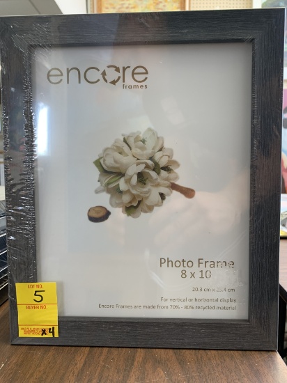 Qty. 4 - Encore Photo Frames (8" x 10"), X $