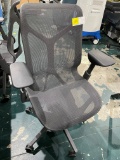 QTY. 2 - HERMAN MILLER MESH CHAIRS W ARMS ON WHEELS, X $