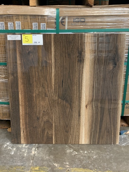 24" X 24" WOOD COLORED POLISHED TILES approx. 1,200 sq. ft.   (X$)