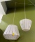 QTY. 2 - WHITE LIGHT FIXTURES