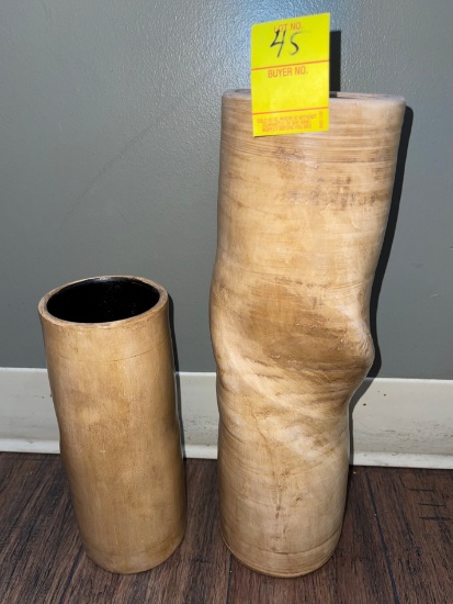 1 LOT OF QTY. 2 - VASES (14" AND 9")