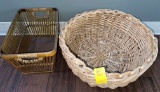 2 WICKER BASKETS