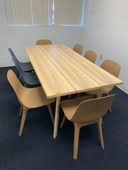 WOODEN TABLE WITH CHAIRS