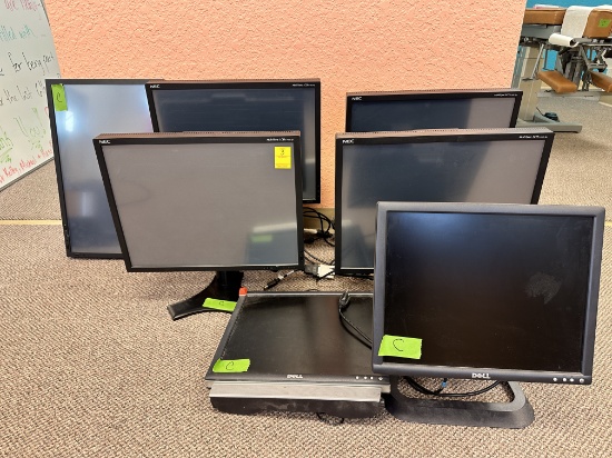 Lot of 7 Assorted Monitors