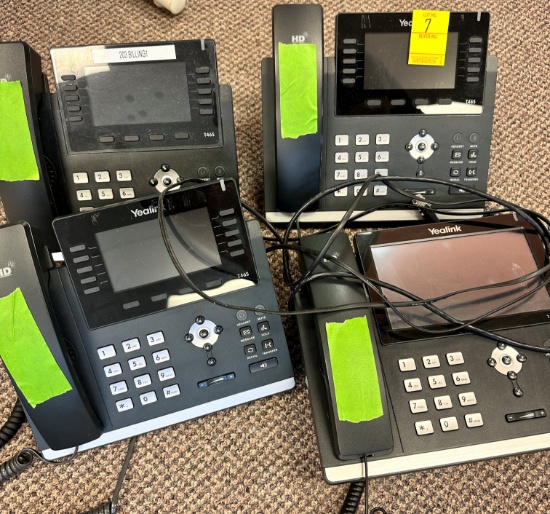 Lot of 4 Yealink T46S Phones
