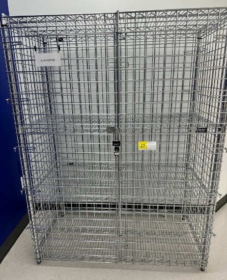 UNLINE WIRE SECURITY CAGE 24"W X 48"L X 63"H)