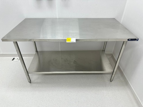 AMTEKCO WASSERSTROM STAINLESS STEEL TABLE (30"W X 60"L X 34"H)