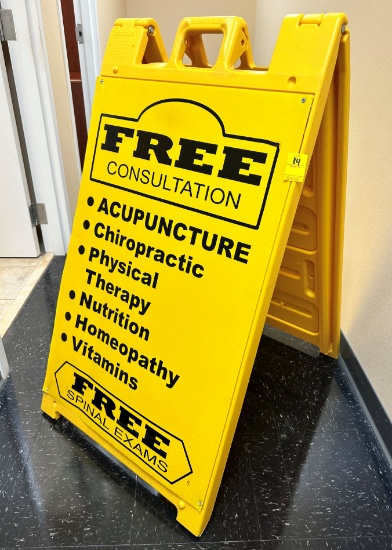PLASTIC A-FRAME SIGN 24" X 36"