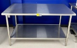 STAINNLESS STEEL EAGLE TABLE, MODEL #T3060SEB (30